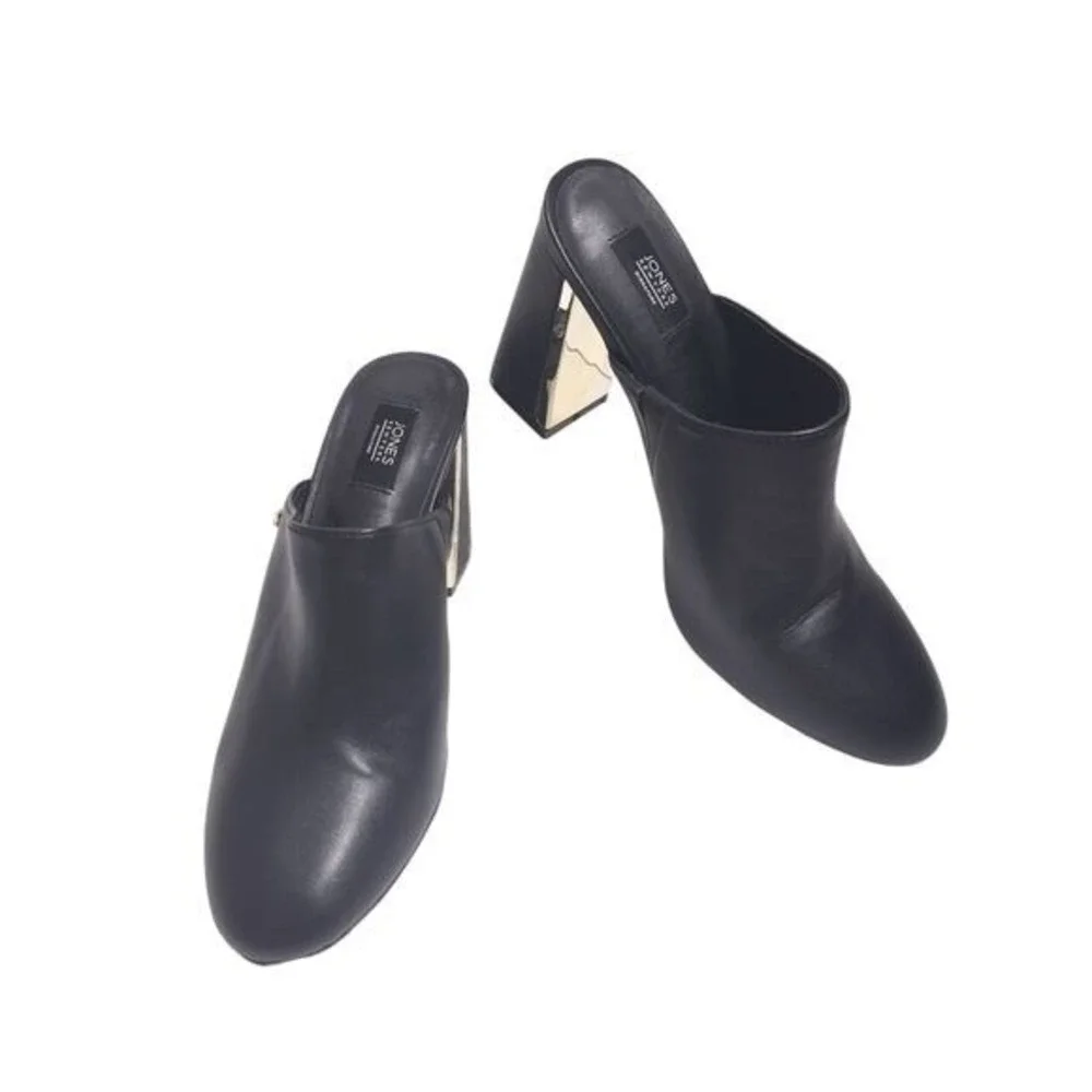 Jones New York Women's Signature JNY-‎ Hallena Black High Heel Mules Size 8.5 M - Picture 16 of 16